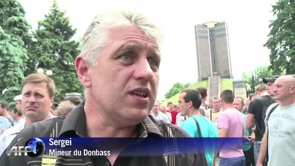 Ukraine: les mineurs de Donetsk descendent dans les rues