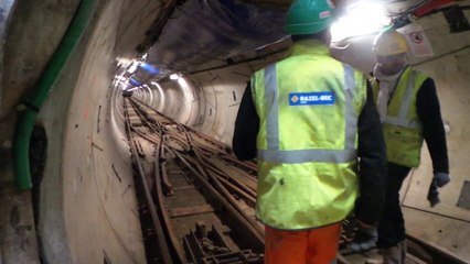 Loon Plage: dans le tunnel du Terminal Methanier