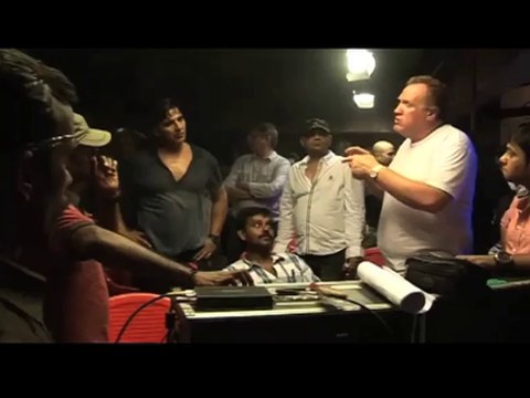 Holiday action and stunts Behind the scenes