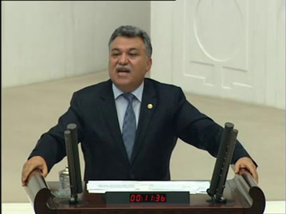 Ali Öz Meclis genel kurulunda MHP Grubu adına sağlıkta şiddetin önlenmesiyle ilgili komisyon raporu üzerine konuşması