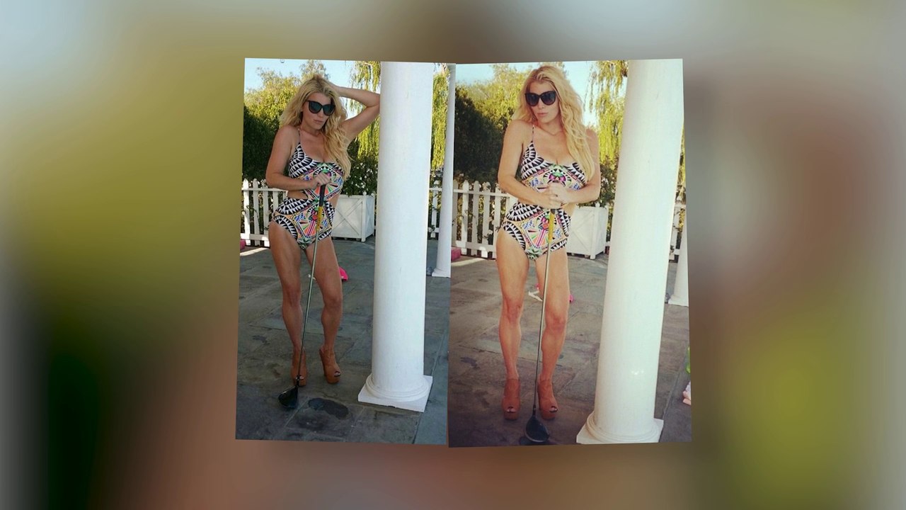 Jessica Simpson Shows Off Her Figure In Bathing Suit Photos