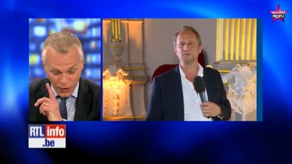 Benoît Poelvoorde totalement enflammé pour le JT de RTL-TVI