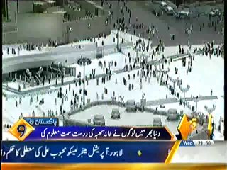 Today SUN was just above the Kaaba - SUBHANALLAH