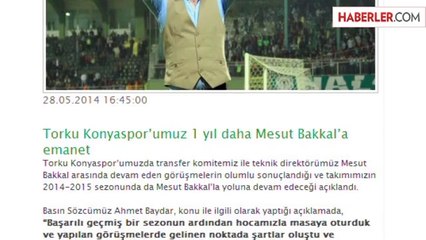 Mesut Bakkal, 1 Yıl Daha Torku Konyaspor'da