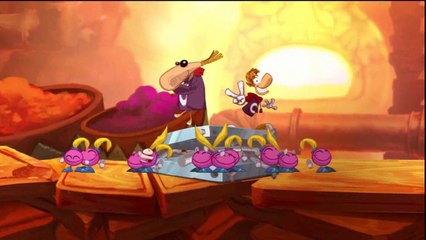 Rayman Origins - Terre gourmande - Niveau 3 : Chaud devant