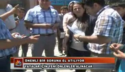 YAYALAR İÇİN YENİ ÖNLEMLER ALINACAK