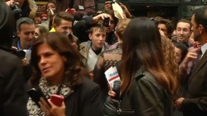 Tom Cruise and Emily Blunt greet fans in France