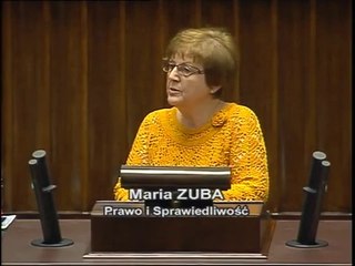 Poseł Maria Zuba - Wystąpienie z dnia 28 maja 2014 roku.