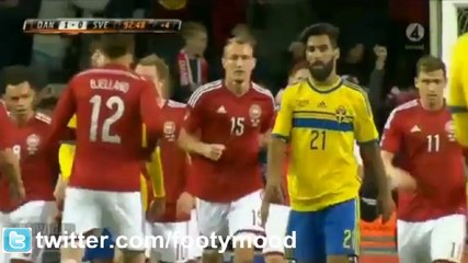 Denmark 1-0 Sweden Highlights Footymood.com