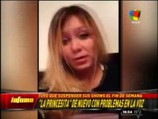 Pronto Karina 'la Princesita' nuevamente canceló sus shows