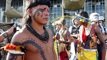 Brazil police fired tear gas at Indigenous protesters