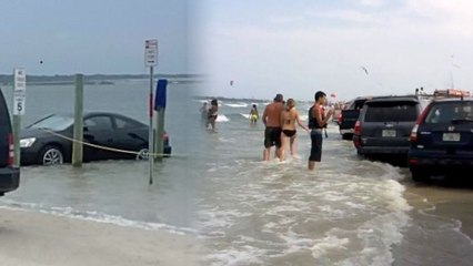 Florida Beachgoers Lose 100+ Cars to High Tide