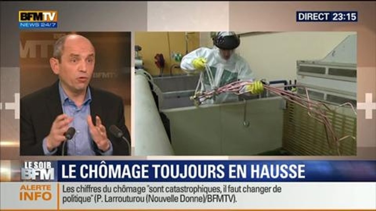 Le Soir BFM: Chômage: "les chiffres sont catastrophiques", Pierre Larrouturou - 28/05 3/3
