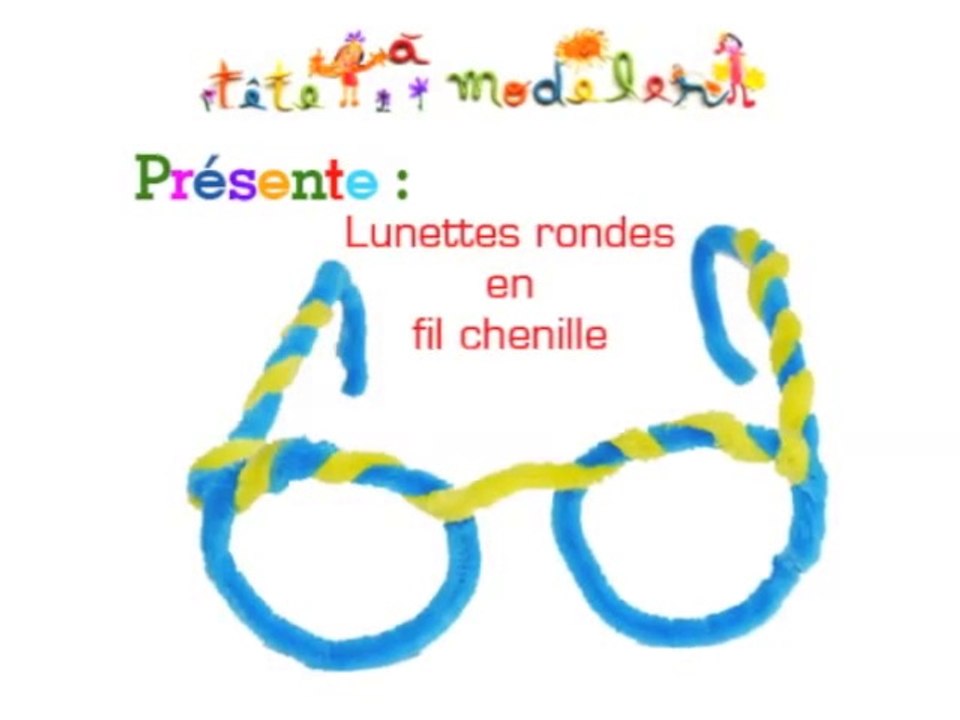 Lunettes en fil de chenille