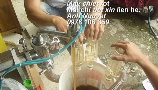 Máy chiết rót mật ong, máy chiết sữa tắm, máy chiết dầu gội đầu, máy chiết dầu nhớt nước rửa chén