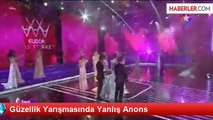 Güzellik Yarışmasında Yanlış Anons