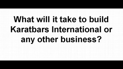 Karatbars International - Building Karatbars International Or Any Business