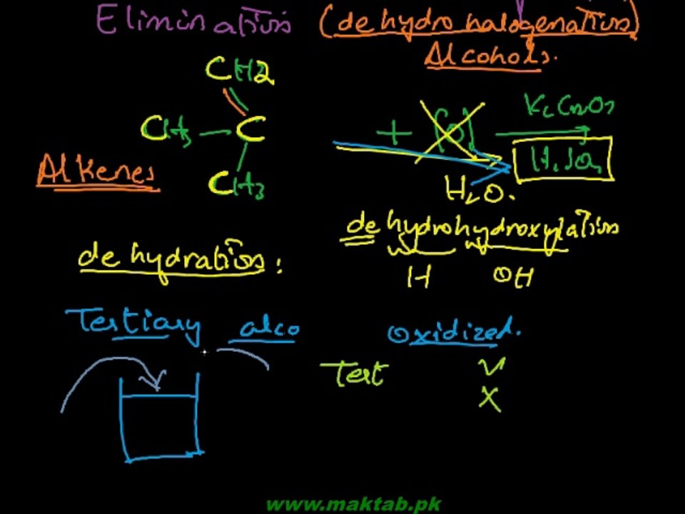 FSc Chemistry Book2, CH 11, LEC 7: Oxidation & Dehydration - Alcohols (Part 7)