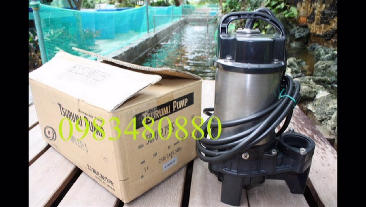 Tel "0983480880/ Máy bơm chìm nước thải Tsurumi KTZ45.5, bơm hố móng Tsurumi