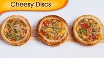 Cheesy Discs - Easy To Make Baked Bread Appetizer By Ruchi Bharani
