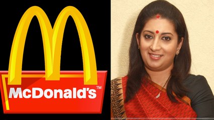 Smriti Irani Was A Sweeper @ Mc Donalds | SHOCKING