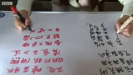 İki Eliyle Aynı Anda Farklı Dillerde Yazabilen Kadın