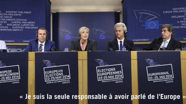 Le Pen : Je suis la seule responsable à avoir parlé de l'Europe
