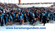 Karamanoğlu Mehmetbey Üniversitesi Meslek Yüksek Okulları 2013-2014 mezuniyet ve kep töreni