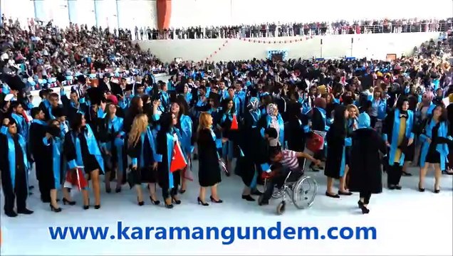Karamanoğlu Mehmetbey Üniversitesi Meslek Yüksek Okulları 2013-2014 mezuniyet ve kep töreni