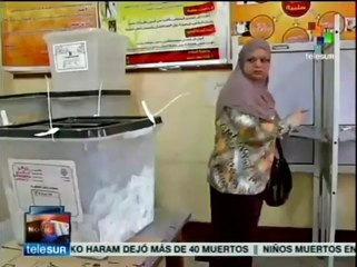 Inician egipcios tercer día de comicios con baja participación