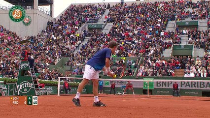 R. Federer v. D.S. Schwartzman 2014 French Open Mens R2 Hig