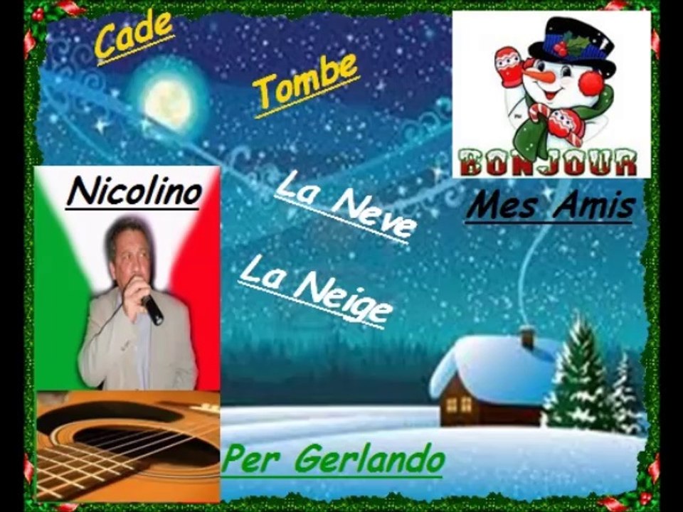 Tombe la neige repris à ma façon