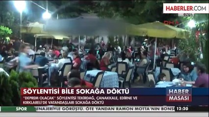 Edirne'de Deprem Söylentisi Vatandaşı Sokağa Döktü