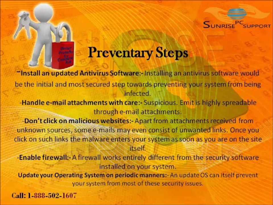5 Ways of Protection from Suspicious Emit malware - Sunrise PC Support Scam Alert