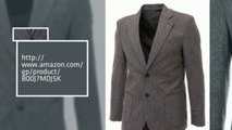 Best Deals! FLATSEVEN Mens Slim Fit Two Button Premium Wool Blends Blazer Jacket