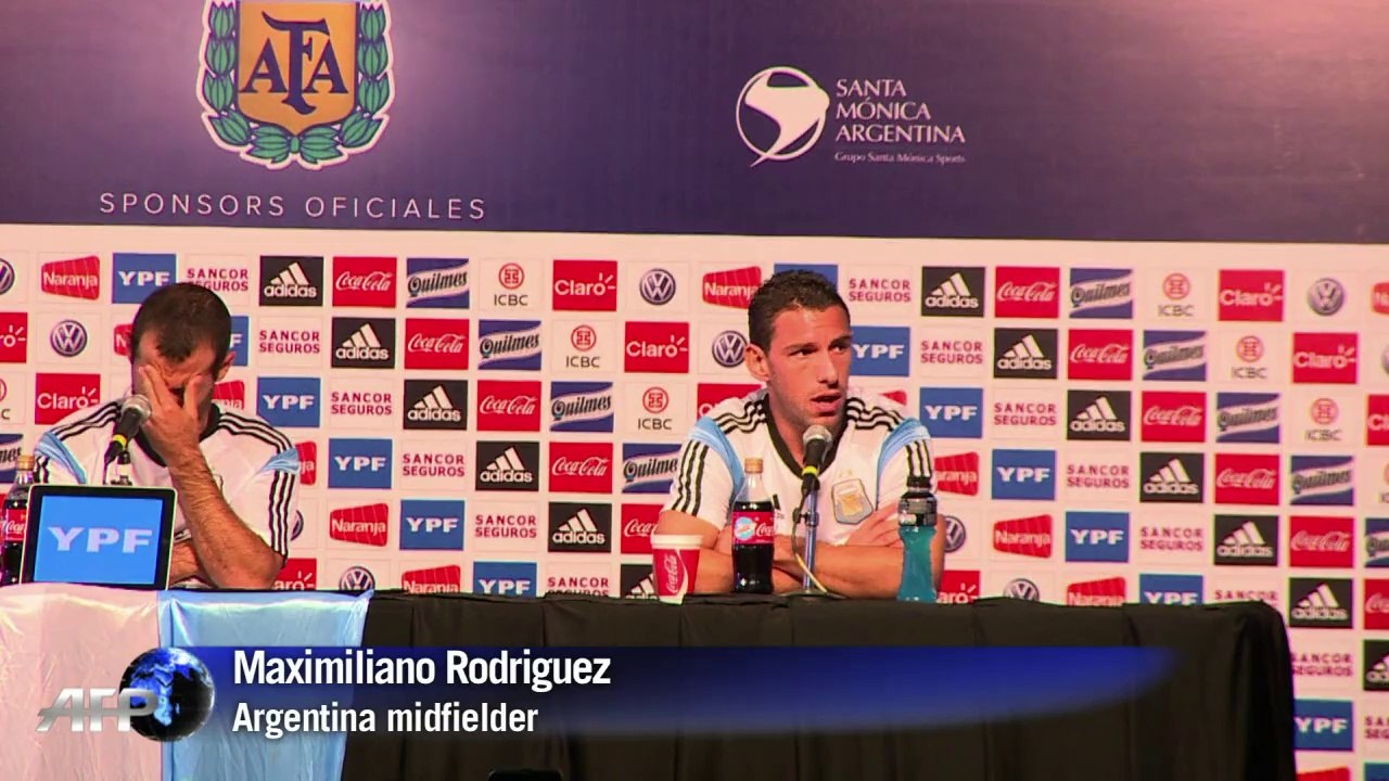 Argentina squad trains ahead of Brazil 2014 World Cup