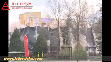 www.ipleerisim.com - Osmangazi Belediyesi Soğanlı dinamitle bina yıkımı