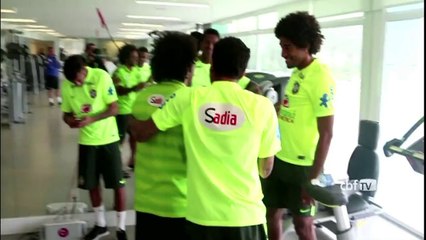 مارسيلو ينضم الى زملائه في المنتخب البرازيلي