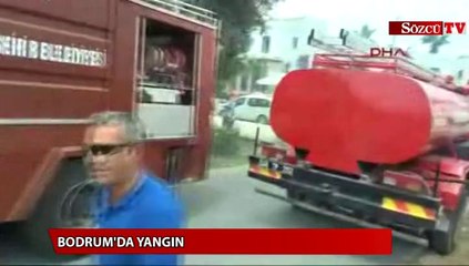 Bodrum'da yangın çıktı