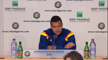 Roland-Garros - Quand Tsonga rigole de son anglais