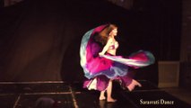 Sarasvati Dance belly dance Turkish double veil