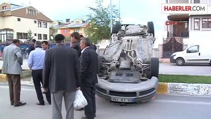 Yaralılar, Çarpan Minibisün Sürücüsünü Dövdü