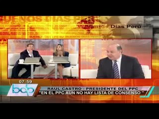 Presidente del PPC descartó que exista crisis en su partido político