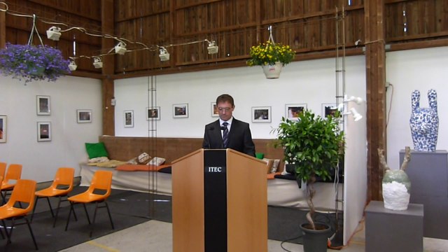 2014 05 29 La 38ème foire des potiers à Bussière-Badil, discours de Jean-Jacques Lavallade, maire de Bussière Badil