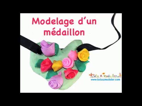Modelage d'un médaillon en forme de coeur