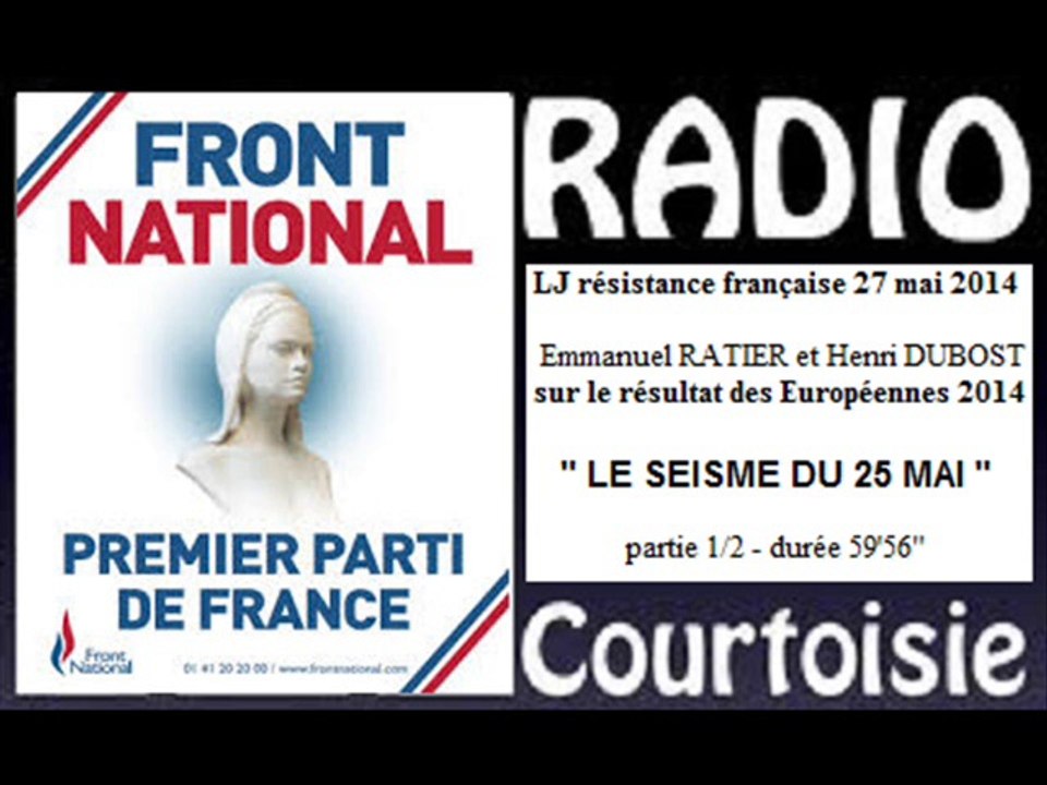 RC 2014.05.27 LJ Emmanuel Ratier "Seisme du 25 Mai" 1/2