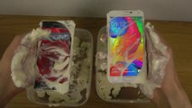 Samsung Galaxy S5 vs. Sony Xperia Z2 - Whipped Cream Test