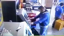 Vídeo flagra homem colocando frente falsa em caixa eletrônico do DF