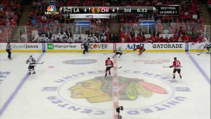 Jake Muzzin whacks Marcus Kruger with huge hit