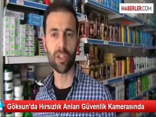 Göksun'da Hırsızlık Anları Güvenlik Kamerasında